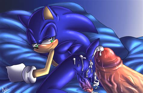 Rule 34 Angelofhapiness Bed Blue Fur Cum Furry Hedgehog Male Mammal Penis Sex Sonic Series