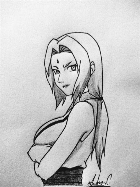 TSUNADE SENJU FROM NARUTO Naruto Sketch Drawing Goku Drawing Naruto