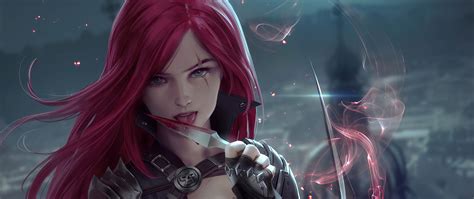 2560x1080 Redhead Fantasy Warrior Girl With Sword 4k 2560x1080