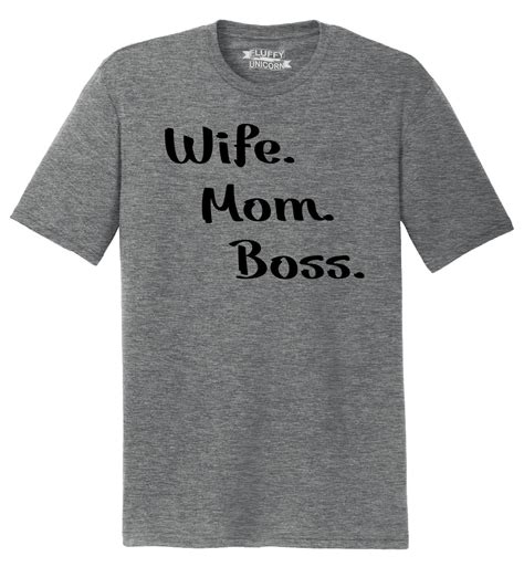 Mens Wife Mom Boss Tri Blend Tee Mothers Day Mother Wife T Shirt Ebay
