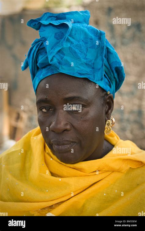 Portrait Of A Senegalese Woman Streets Of Sant Louis Senegal Africa