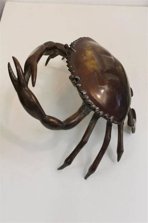 Vintage Bronze Crab Sculpture At 1stdibs