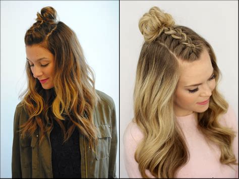 This type of hairstyle gives the half up half down. Half Up Half Down Top Knots Best For Summer Time ...