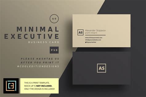 So, for your next networking event, come prepared with a deck of business cards that truly encapsulates your brand. Minimal Executive Business Card - BC060