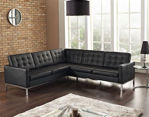 Shop from a wide variety of l shaped leatherette sofa sets for your home. Loft L-Shaped Sectional Sofa in Black Leather by Modway