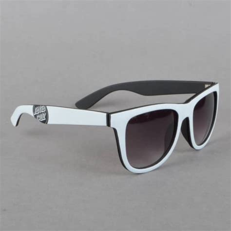 Santa Cruz Skateboards Reverse Dot Sunglasses White Accessories