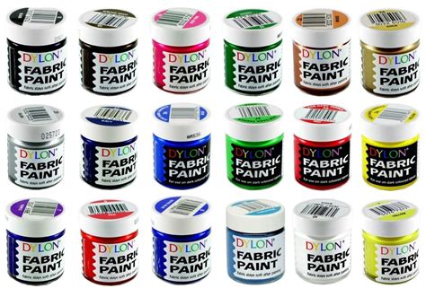 Any 2 High Quality Dylon Fabric Paint Pot 25ml Full Range Of Colours