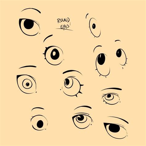 How To Draw Eyes Cute Round Anime Eyes Don Corgi Eye