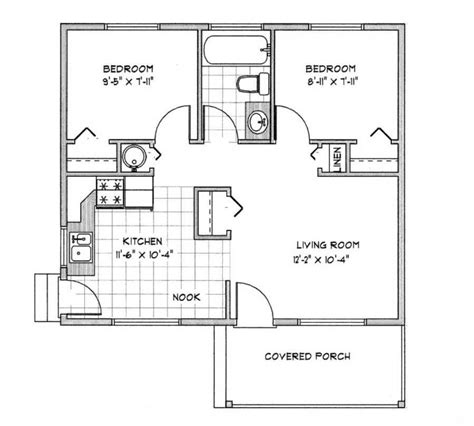 Small Cottage Floor Plans Under 1000 Sq Ft Floorplansclick