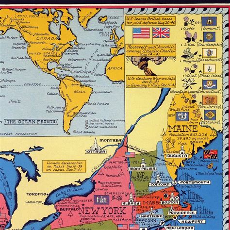 World War 2 Map World War 2 Map Ww2 Poster Usa Map Vintage Etsy