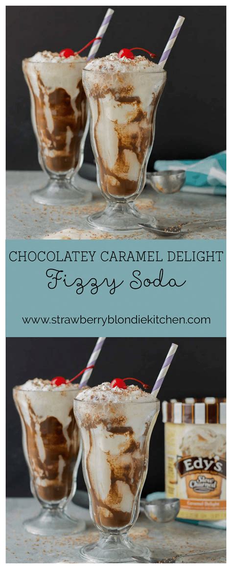 Chocolatey Caramel Delight Fizzy Soda Strawberry Blondie Kitchen