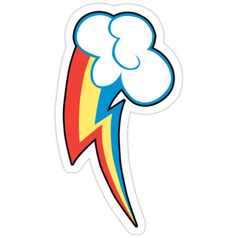 Rainbow dash cutie marks?… all of these above questions make you crazy whenever coming up with them. "Rainbow Dash Cutie Mark (outline)" Stickers by LcPsycho ...