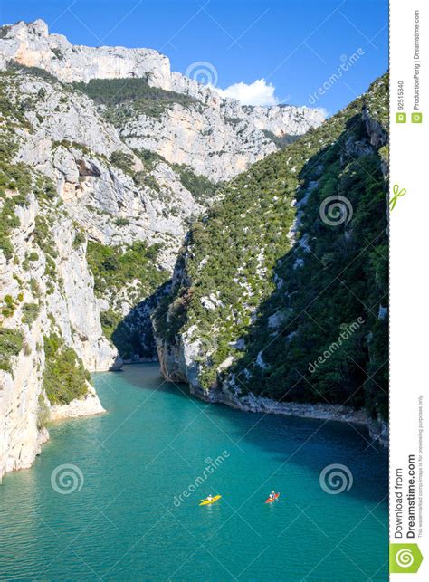 Canyon Gorges Du Verdon In The South Of France Stock Photo Image Of