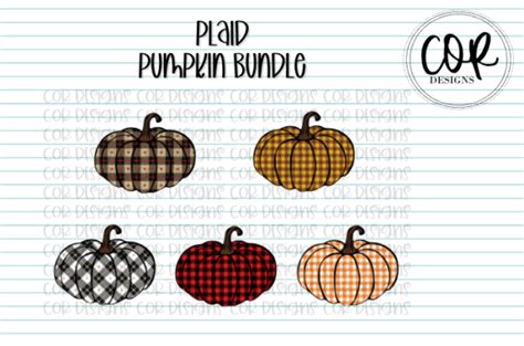 Plaid Pumpkin Bundle Graphic By Designscor · Creative Fabrica