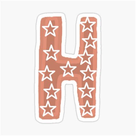 Aesthetic Letter H Sticker For Sale By Jujuisawsome Redbubble