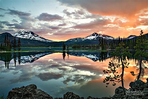 Sparks Lake The South Sister And Broken Top Oregon Photography