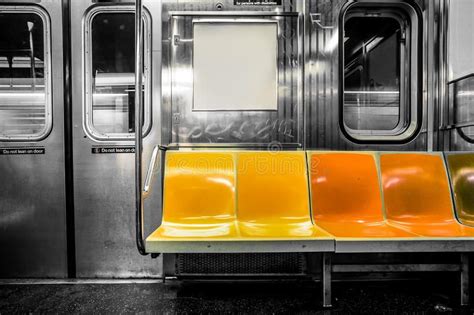 Nyc Subway Car New York City Subway Car Interior With Colorful Seats