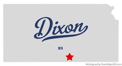 Map Of Dixon Ks Kansas