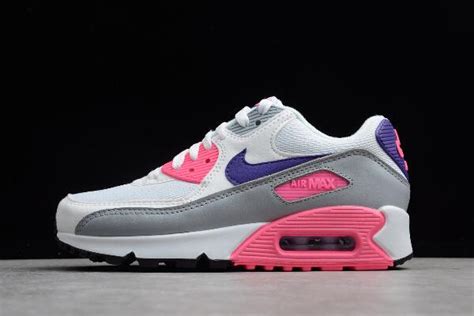 Wmns Nike Max 90 Essential Laser Pink Whitecourt Purple Wolf Grey