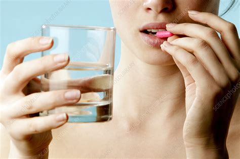 Taking Pill Stock Image M6260202 Science Photo Library