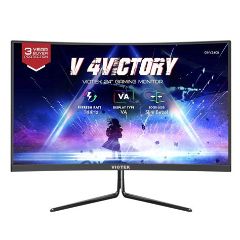 Viotek Curved Gaming Monitor 24 Inches