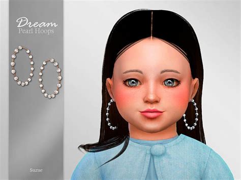 Dream Toddler Hoops Earrings By Suzue At Tsr Sims 4 Updates