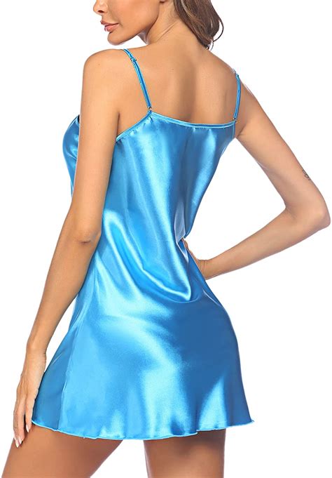 avidlove women sleepwear satin nightgown mini slip chemise short nightwear ebay