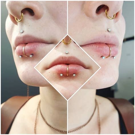 Amanda On Instagram “fresh Paired Lower Lip Piercings For The Lovely
