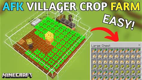 Automatic Villagers Crop Farm In Minecraft Bedrock 118mcpexbox