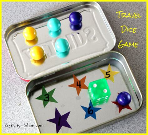 The Activity Mom Travel Dice Game The Activity Mom