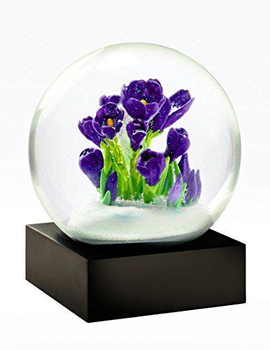 Crocus Flowers Snow Globe By Coolsnowglobes Snow Globes Snow