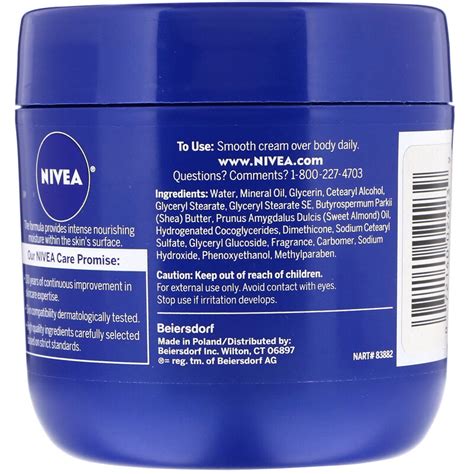 Nivea Body Cream Essentially Enriched 135 Fl Oz 382 G Iherb