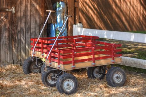 Red Wagons Free Stock Photo Public Domain Pictures