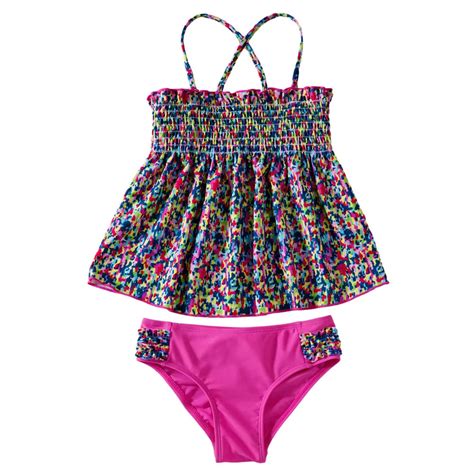 New Kids Swimwear Girls Tankini Swimsuits Swimming Suit For Girls Print