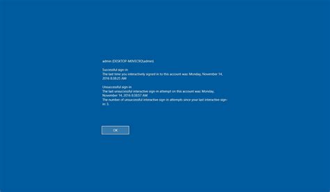 How To Display Last Sign In Information During Logon On Windows 10