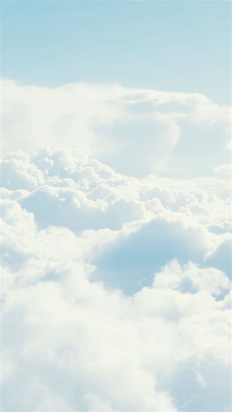 Dense White Clouds Atmosphere Iphone 6 Wallpaper Ipod