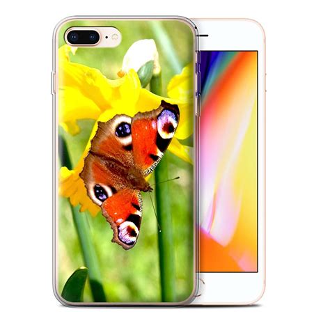 Stuff4 Gel Tpu Casecover For Apple Iphone 8 Plusbutterflyfloral