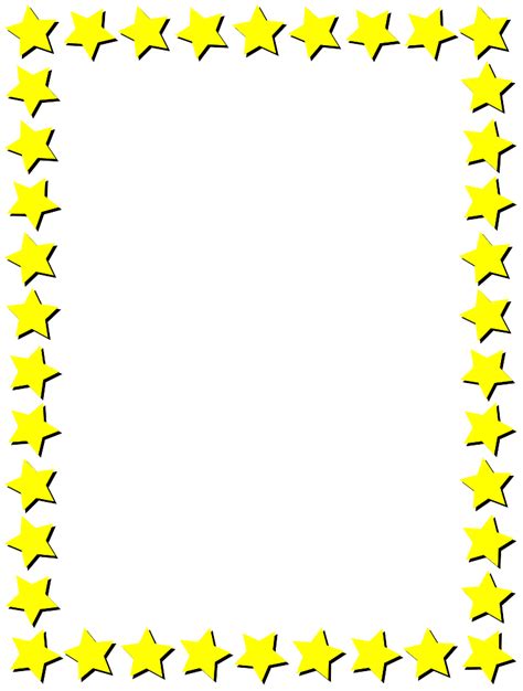 Frame Of Stars Vector File Image Free Stock Photo Public Domain