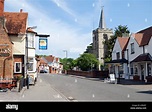 The High Street, Chobham, Surrey, England, United Kingdom Stock Photo ...