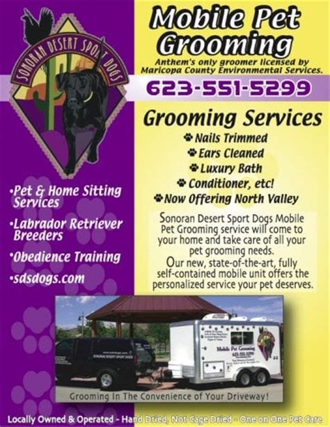 Mobile pet grooming near me eliminates the worries and anxiety it is one of the reasons why the mobile pet grooming pompano beach can win over the conventional grooming salons. Sonoran Mobile Pet Grooming - Anthem, AZ | Yelp