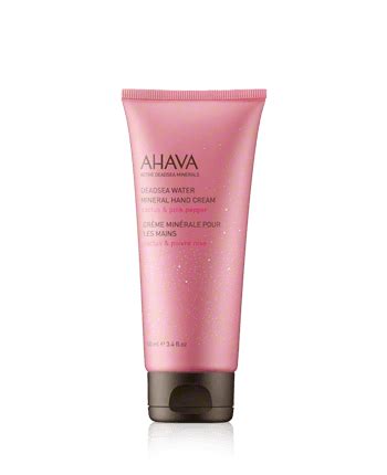 Transparent 300 ml mineral bottled water. AHAVA Deadsea Water Mineral Hand Cream Cactus & Pink ...