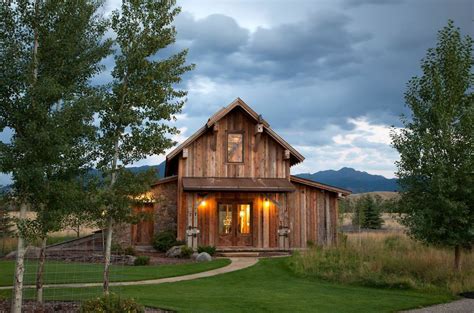 Exterior Carter Kay Interiors Ennis Montana Barn Style House