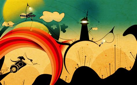 Wallpaper Illustration Digital Art Abstract Cartoon Art Color