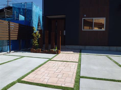 駐車場施工例 | 長野県アイザックデザイン メリーガーデン お庭ブログ