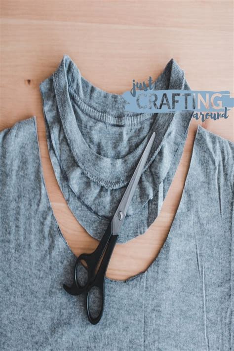 11 Diy T Shirt Neckline Cutting Ideas Justcraftingaround