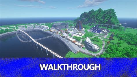 Walkthrough Of My Jurassic World Minecraft Map Youtube