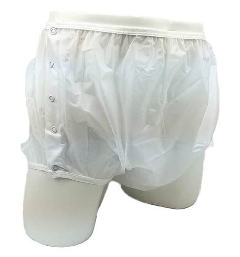 Drylife Adult Waterproof Incontinence Plastic Snap On Pants Large