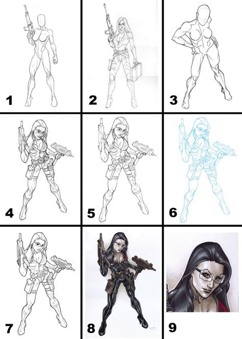 Commission Process By Bambs On Deviantart Sketch Book Character