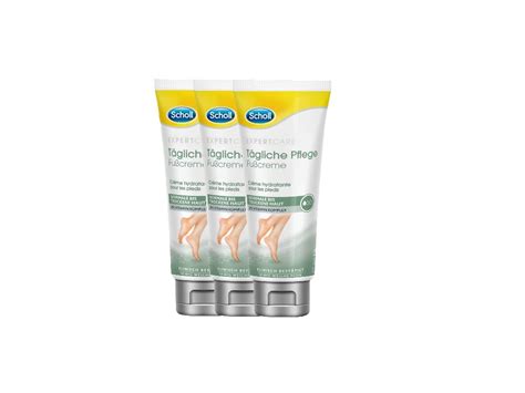 Scholl Set Tägliche Pflege Fußcreme 225ml 3x75ml Amazonde Kosmetik Parfüms And Hautpflege