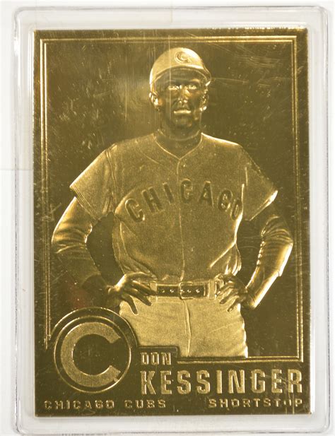 Grab the latest working trading card mint coupons, discount codes and promos. *$5 S&H* 22K Gold Don Kessinger Limted Edition Danbury Mint Baseball Trading Card - Beautiful ...